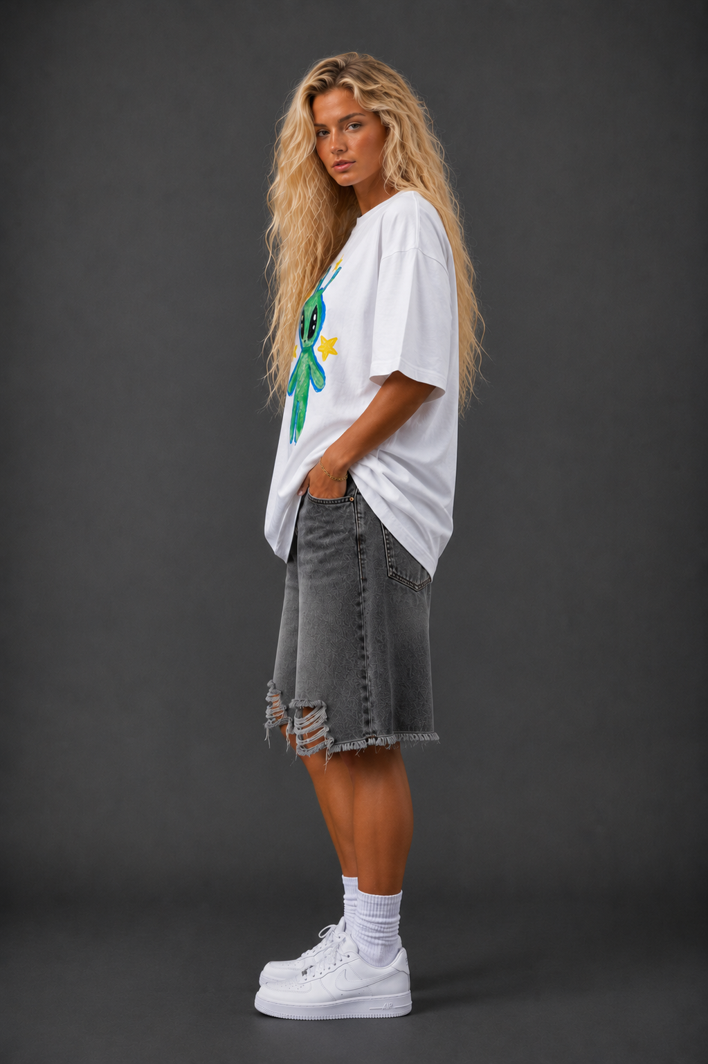 NOX PixelBloom Oversized Tee