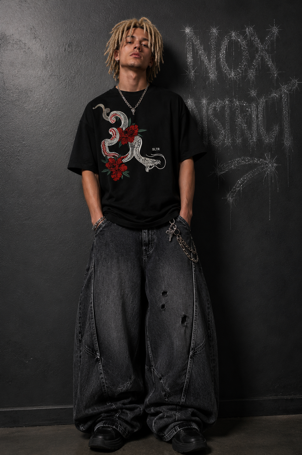 NOX CrimsonSerpent Oversized Tee