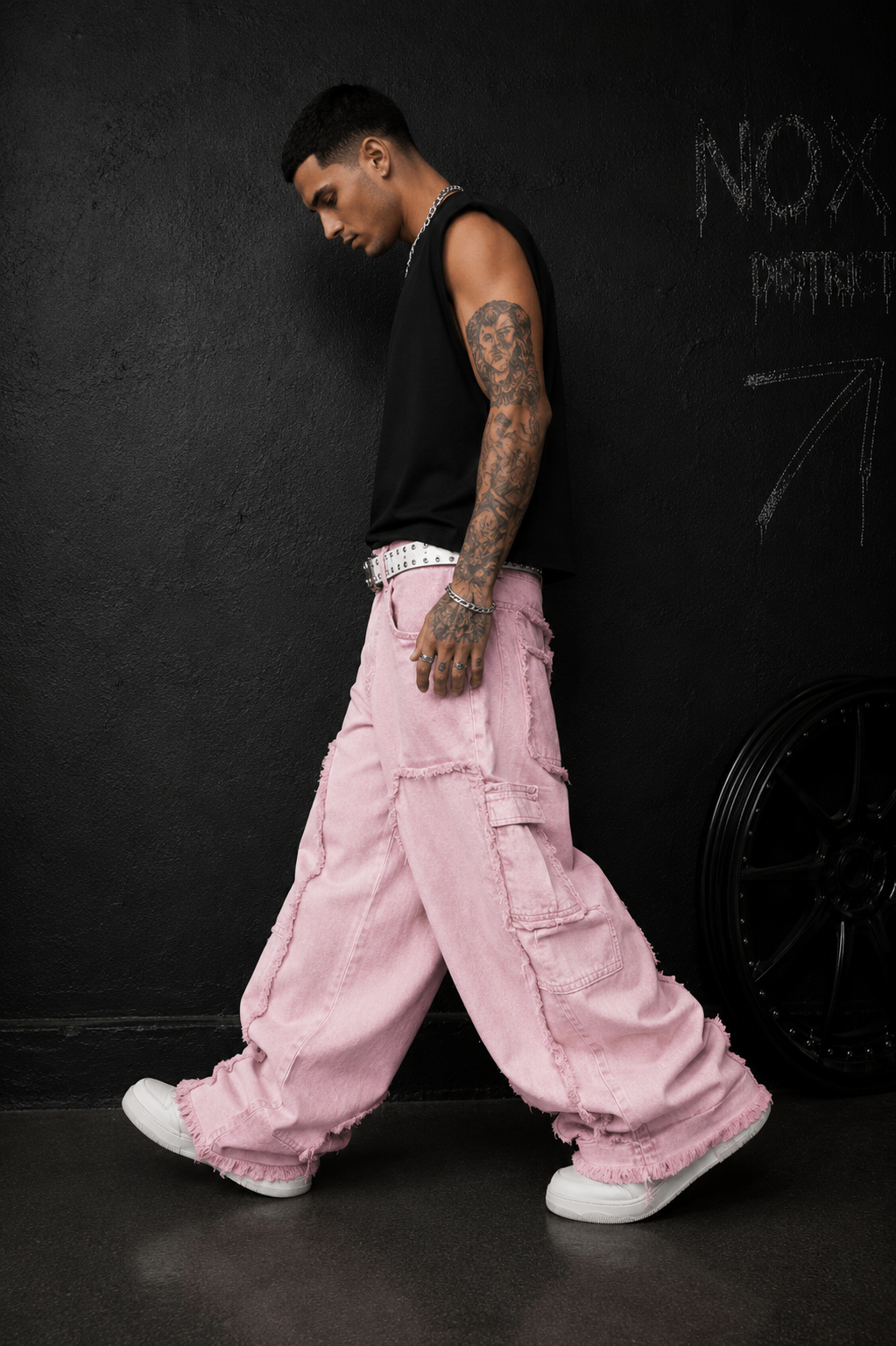 NOX PinkRiot Cargo Jeans