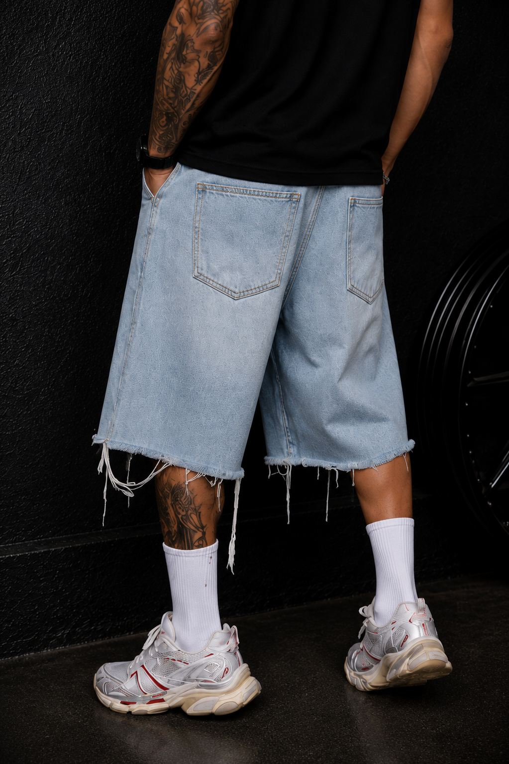 NOX FrostChain Denim Shorts