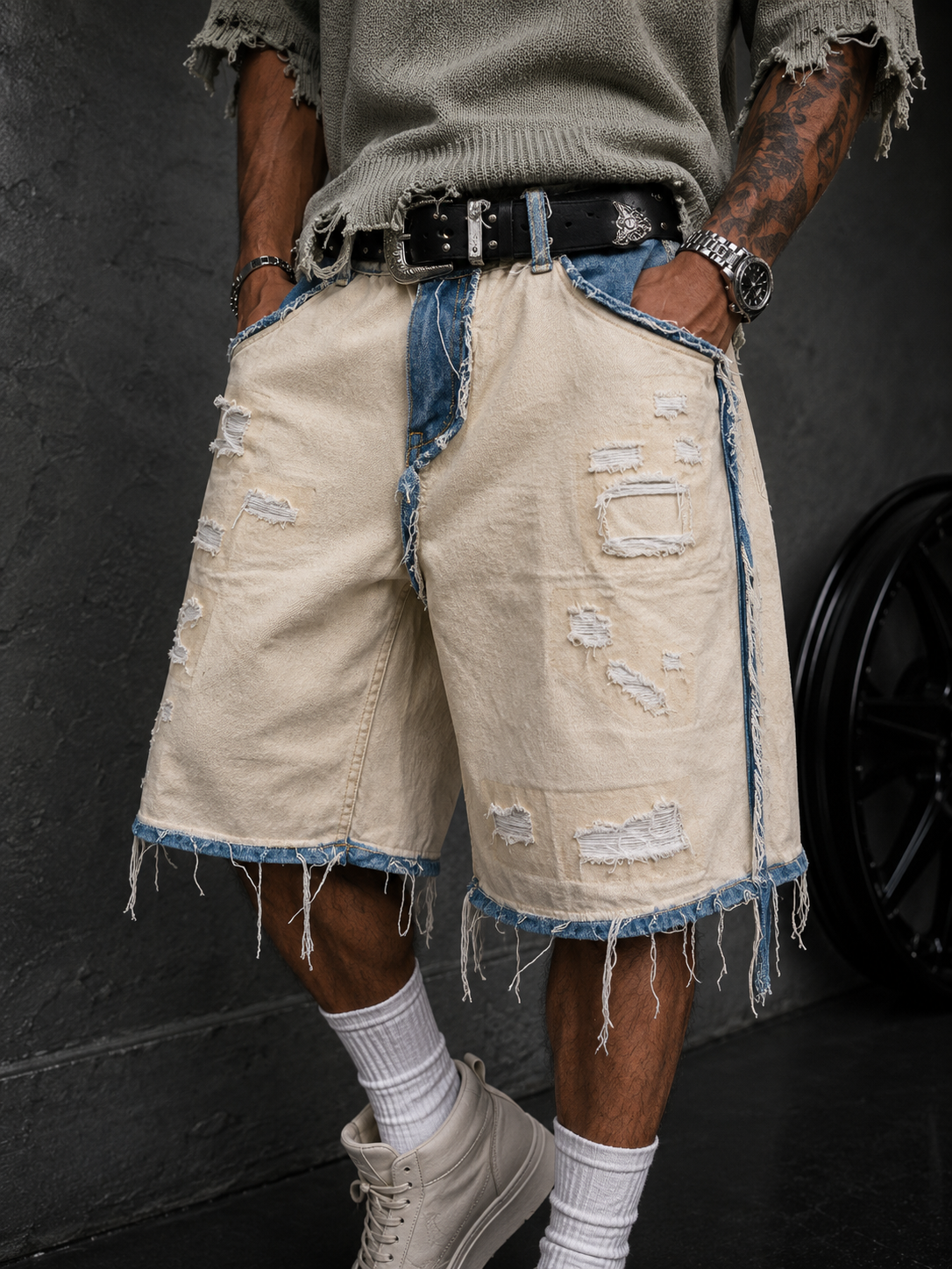NOX Patchwork Riot Jorts