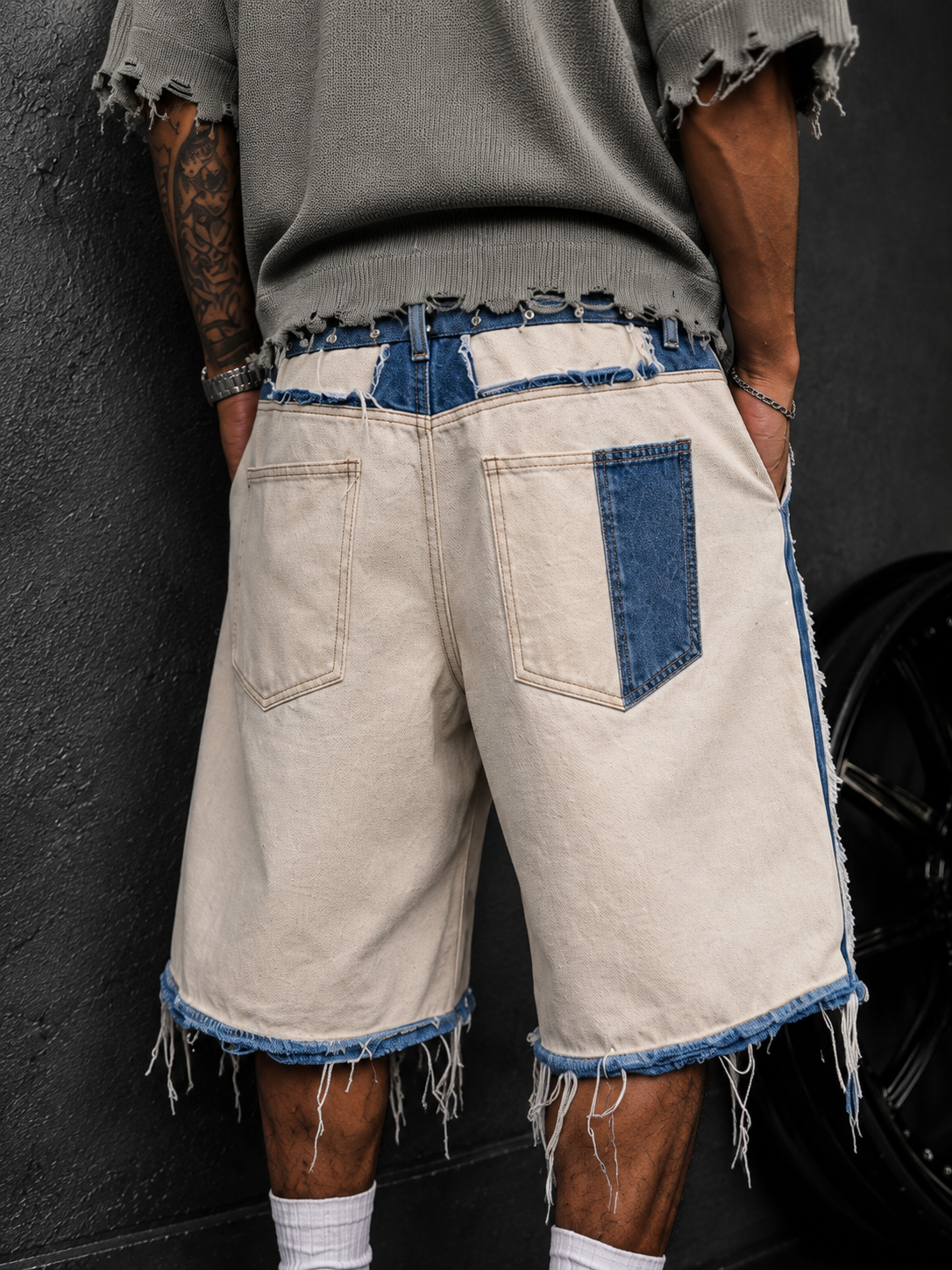 NOX Patchwork Riot Jorts