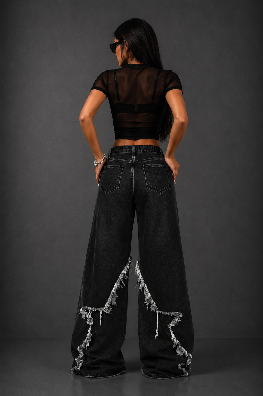 NOX ChainStrike Wide Leg Jeans