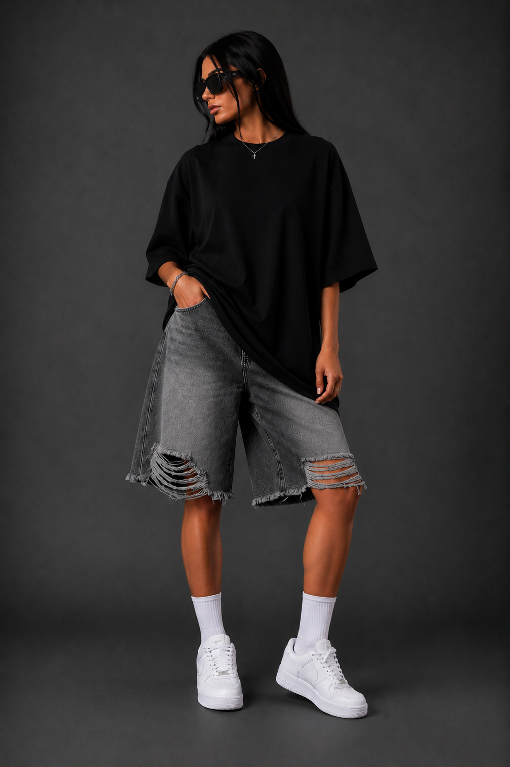 NOX Riftline Denim Bermuda Shorts