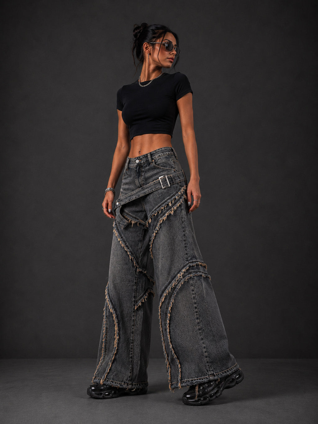 NOX ChainVault Wide Leg Jeans