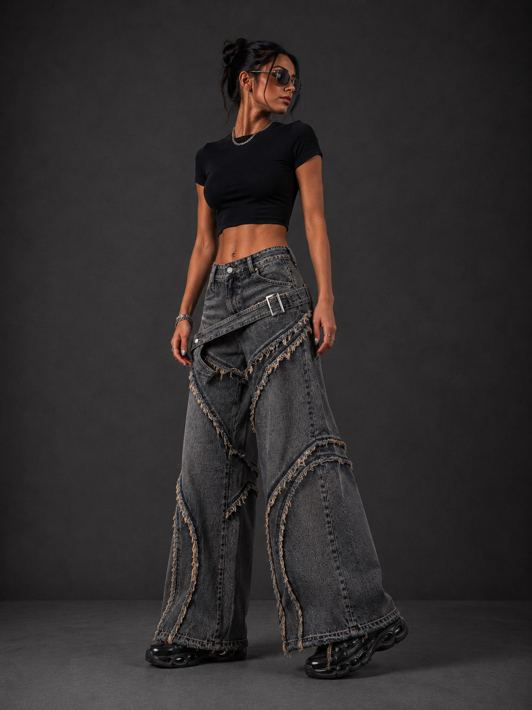 NOX ChainVault Wide Leg Jeans