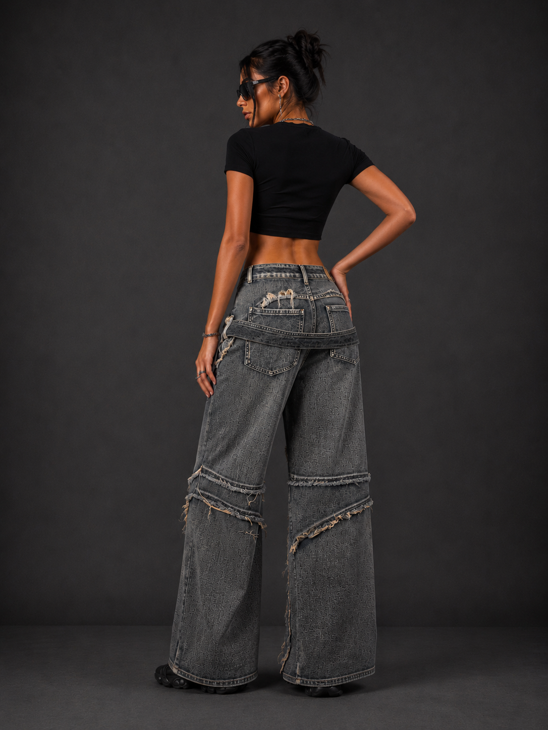 NOX ChainVault Wide Leg Jeans