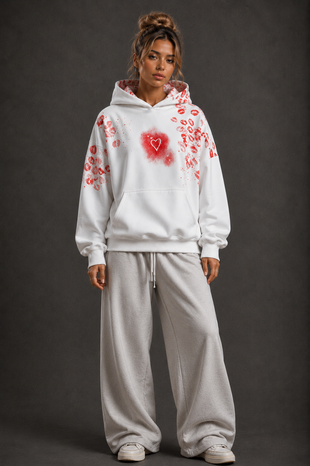 NOX HeartBloom Oversized Hoodie
