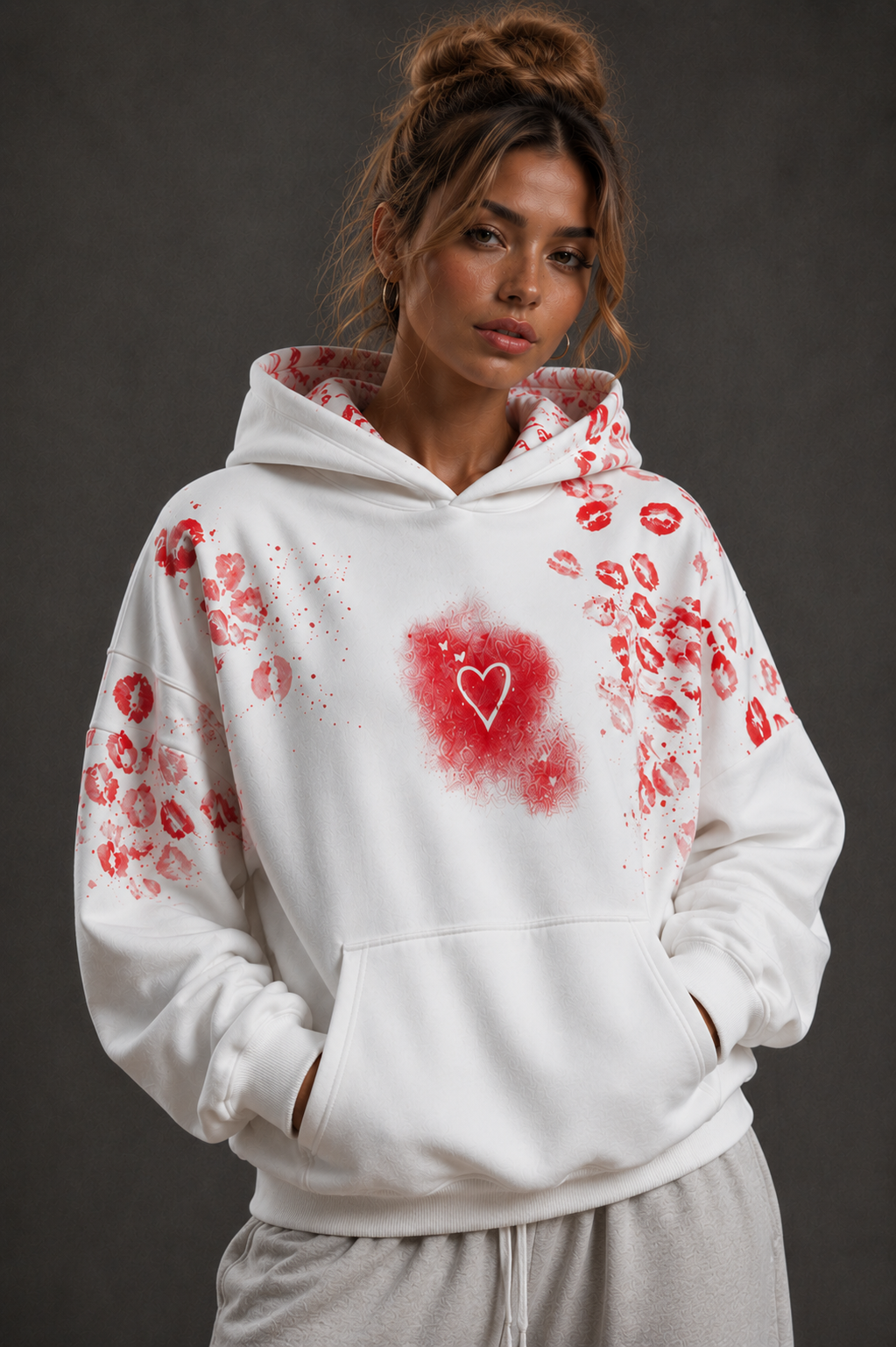 NOX HeartBloom Oversized Hoodie