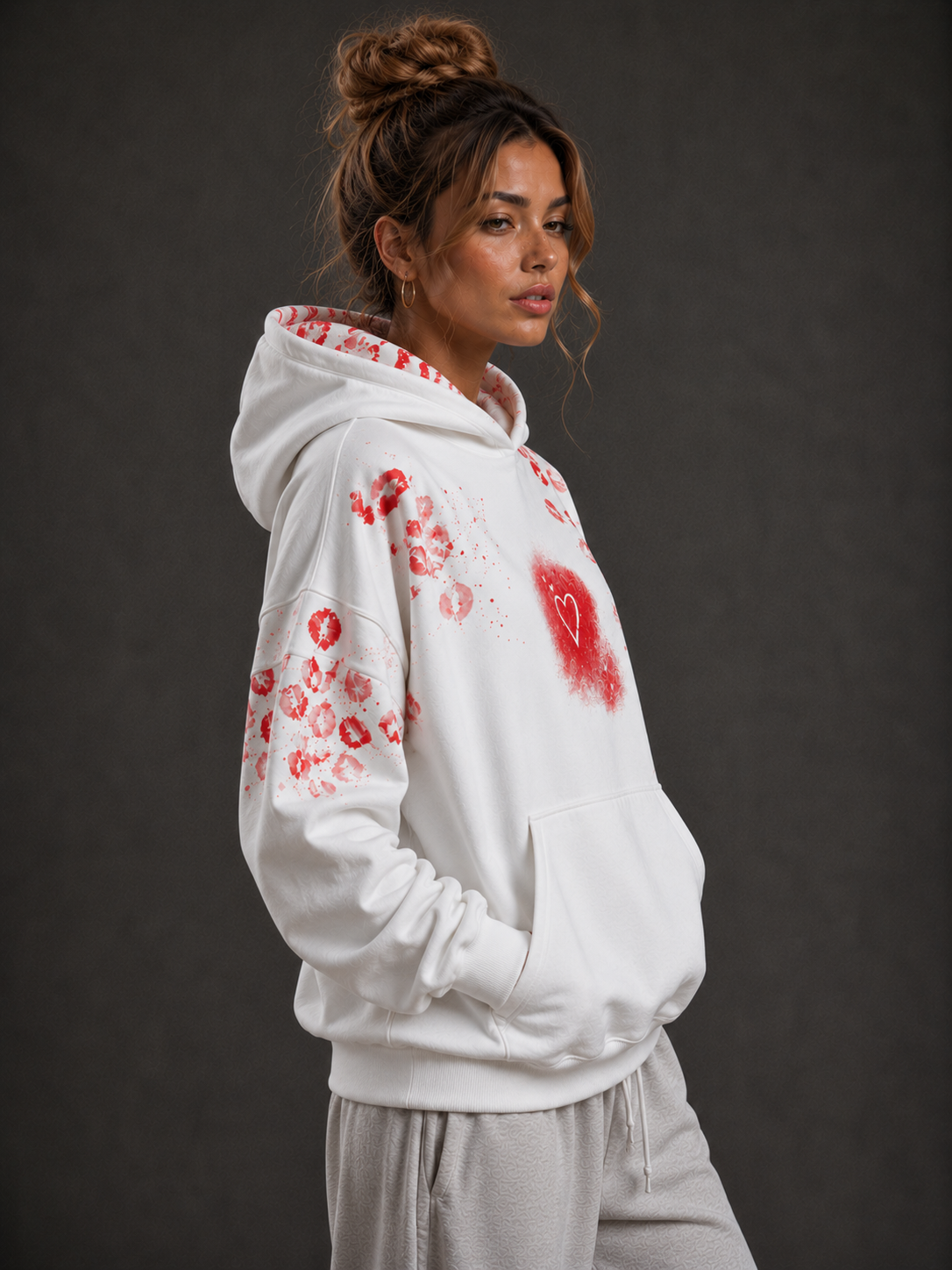 NOX HeartBloom Oversized Hoodie