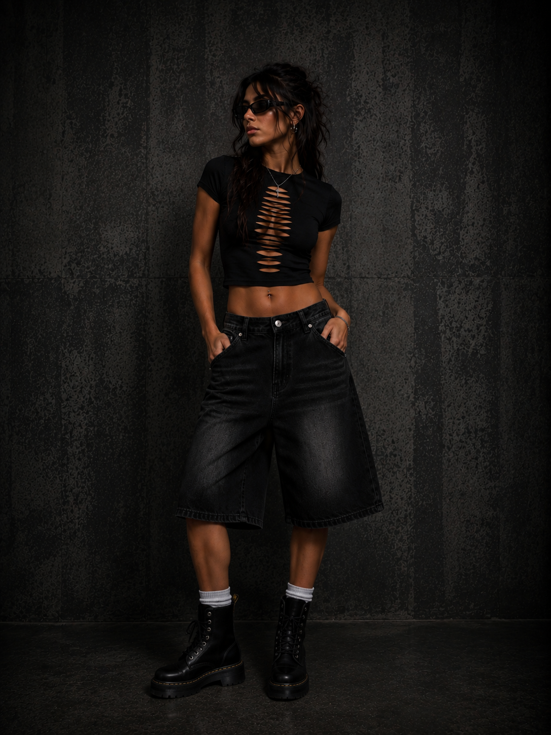 NOX FadeLine Denim Bermuda Shorts