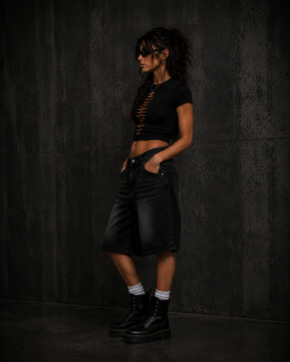 NOX FadeLine Denim Bermuda Shorts